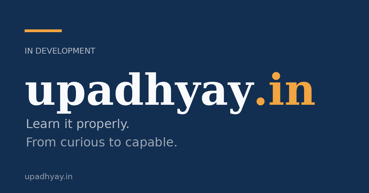 Link preview image for upadhyay.in